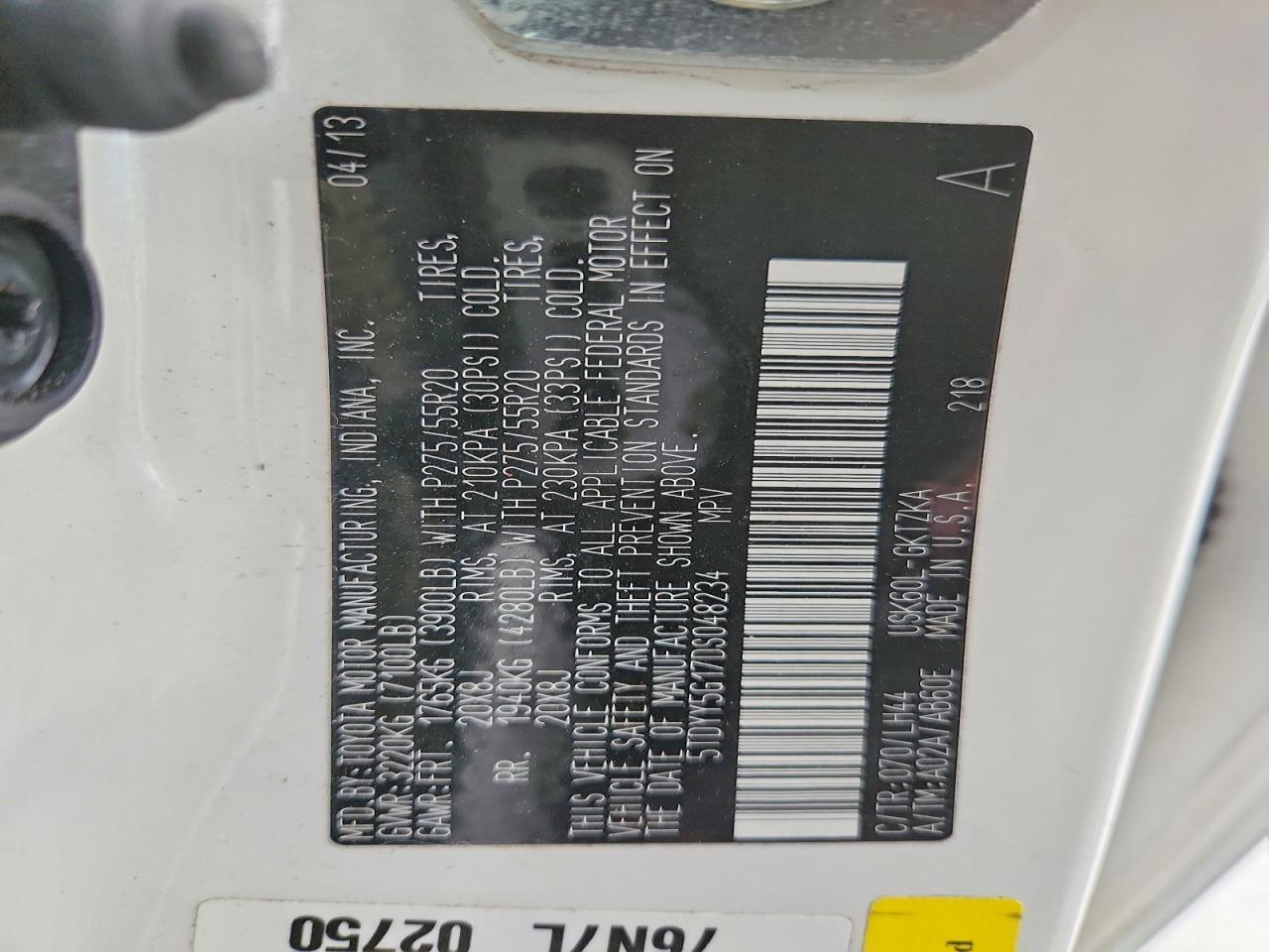 2013 Toyota Sequoia Platinum