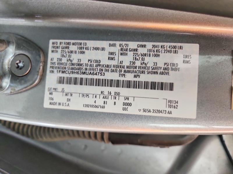 2021 Ford Escape sel