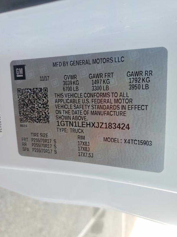 2018 GMC Sierra C1500