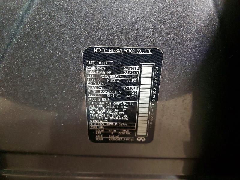 2020 Infiniti Qx50 Pure