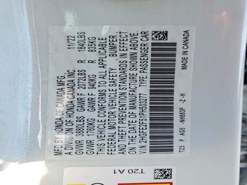 2023 Honda Civic Sport