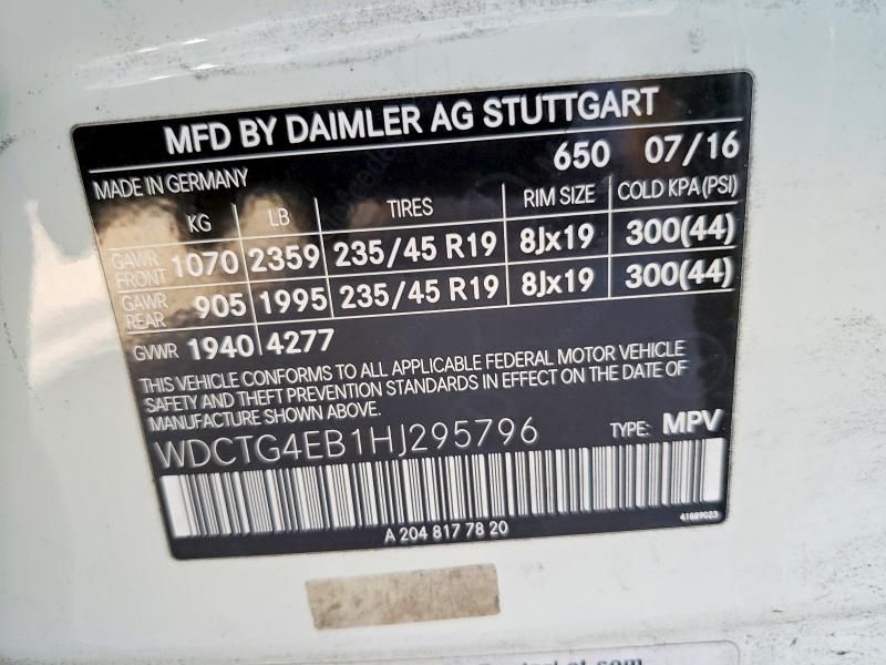 2017 Mercedes-Benz Gla 250