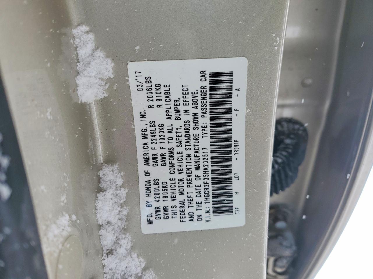 2017 Honda Accord lx