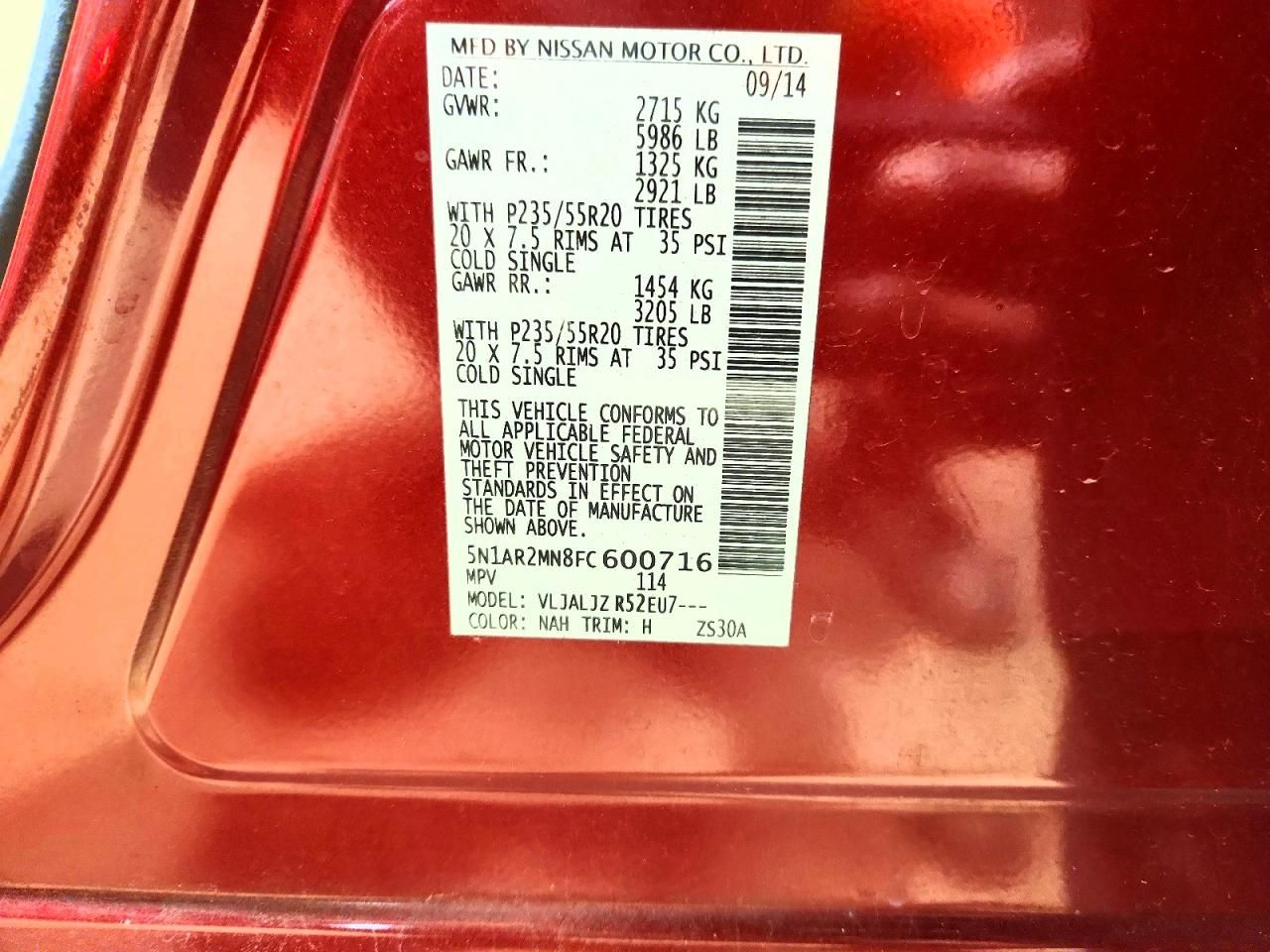 2015 Nissan Pathfinder s