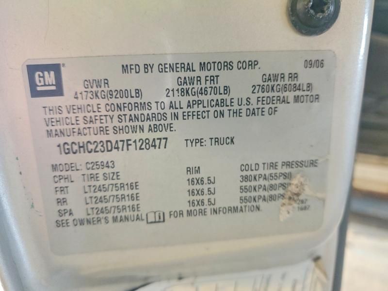 2007 Chevrolet Silverado C2500 Heavy Duty