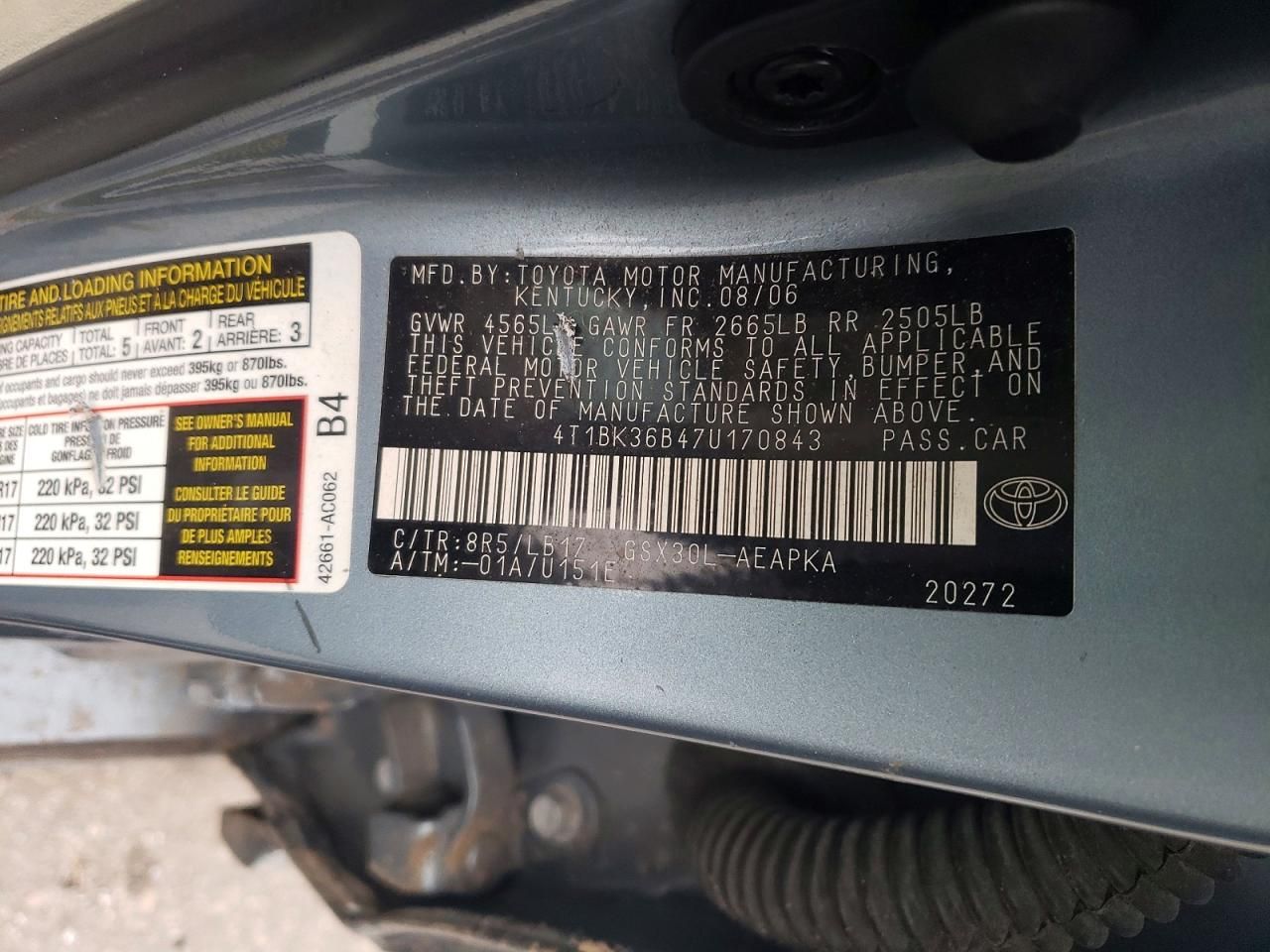 2007 Toyota Avalon xl