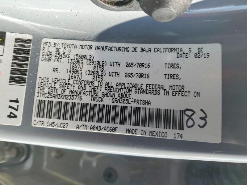 2019 Toyota Tacoma Double cab