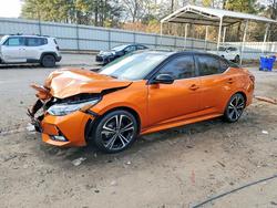 Nissan salvage cars for sale: 2021 Nissan Sentra sr
