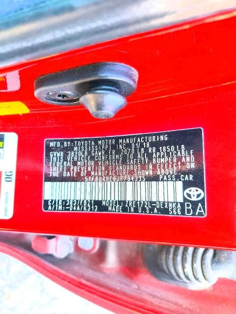 2018 Toyota Corolla le