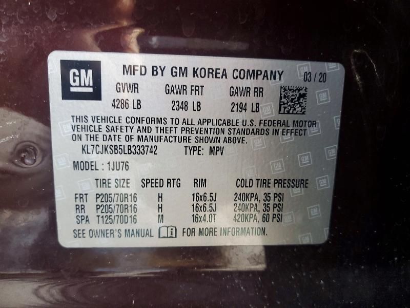 2020 Chevrolet Trax ls