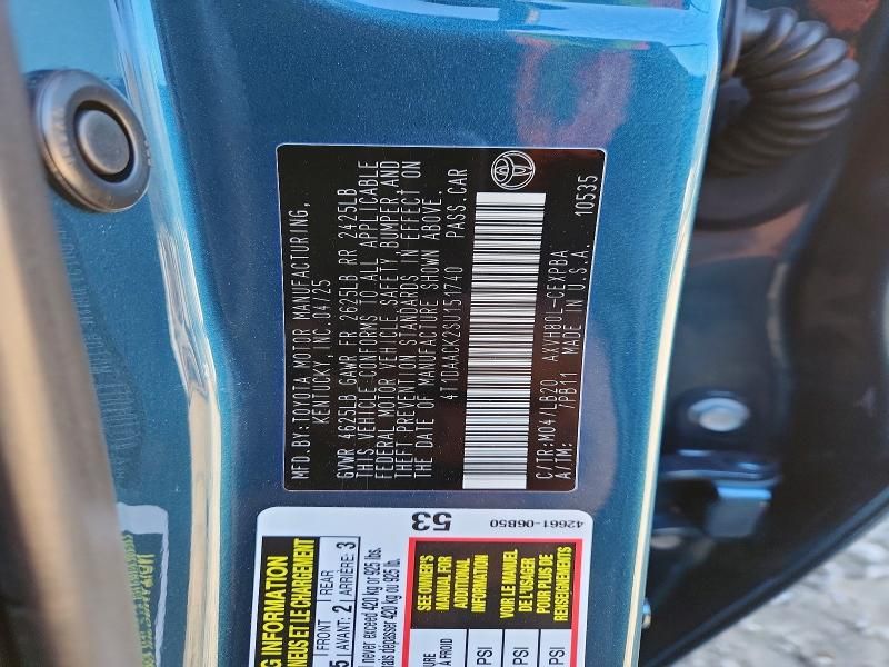 2025 Toyota Camry xse