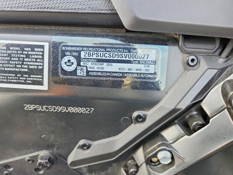 2025 Skidoo 2025 Skidoo MXZ
