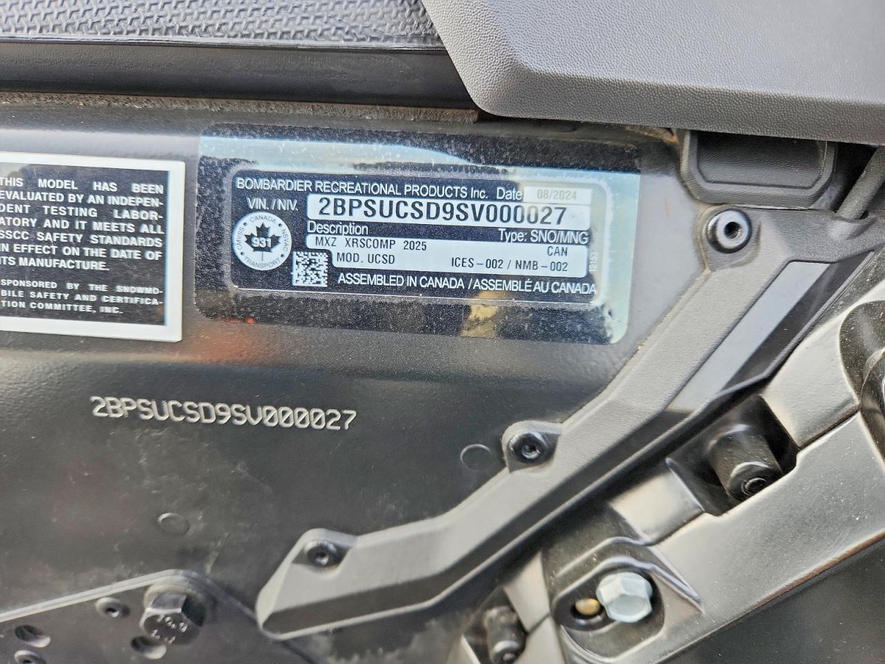 2025 Skidoo 2025 Skidoo MXZ