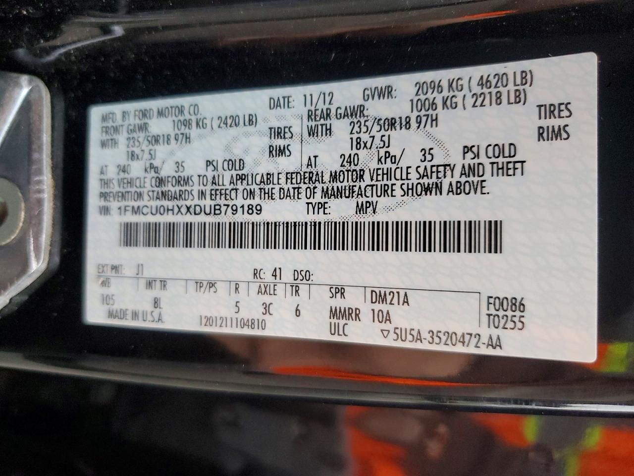 2013 Ford Escape sel