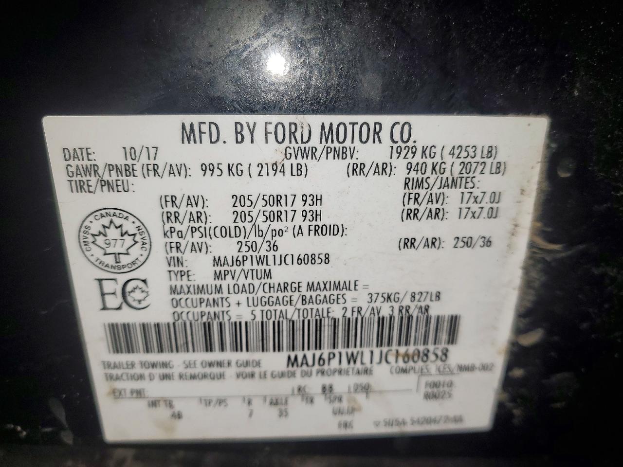 2018 Ford Ecosport Titanium