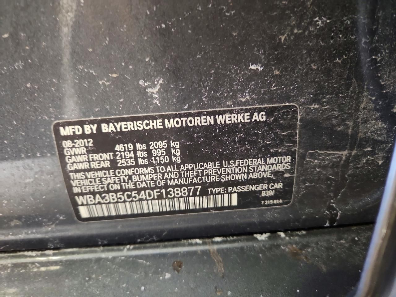 2013 BMW 328 xi Sulev