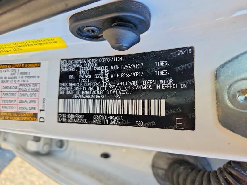 2018 Toyota 4runner SR5