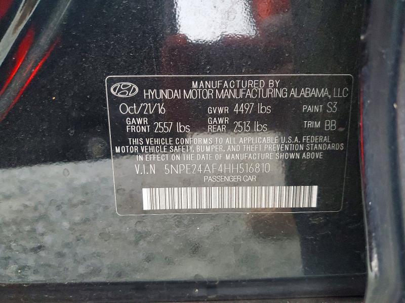 2017 Hyundai Sonata se