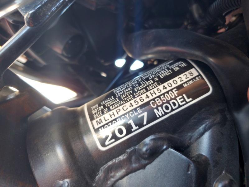 2017 Honda CB500 F