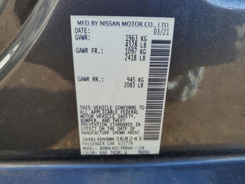 2021 Nissan Altima sv