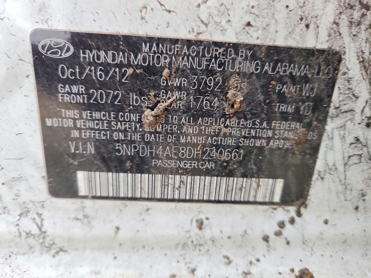 2013 Hyundai Elantra gls