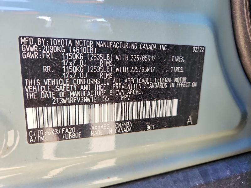 2022 Toyota Rav4 xle