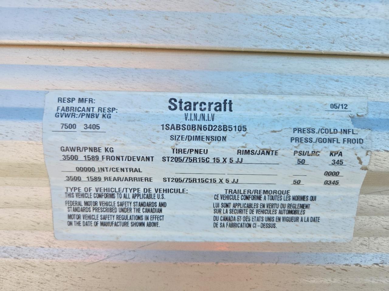 2013 Starcraft Autumn RID-Camper