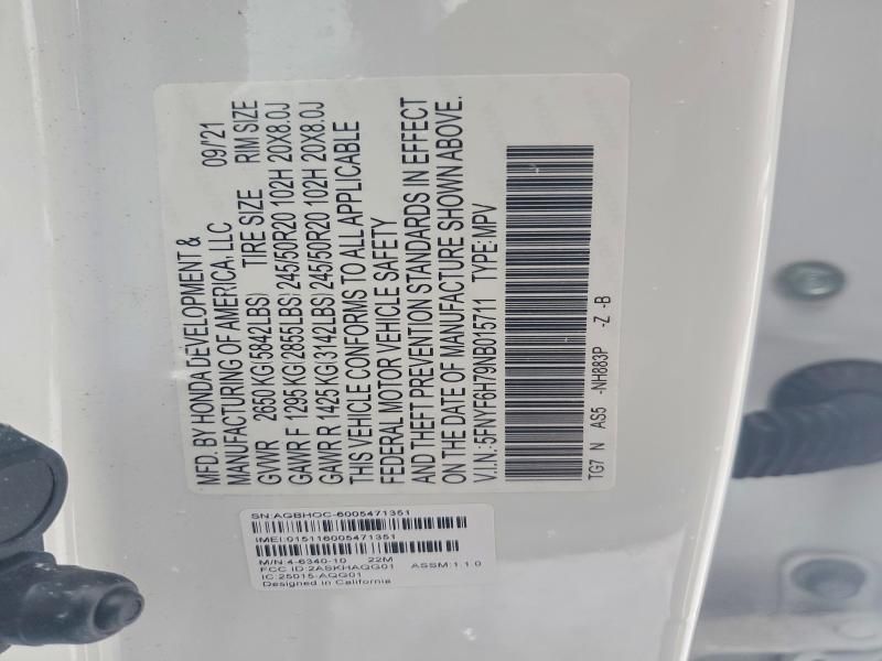 2022 Honda Pilot Black