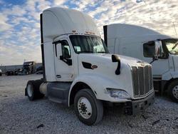 Salvage trucks for sale at Greenwood, NE auction: 2015 Peterbilt 579 Semi Truck