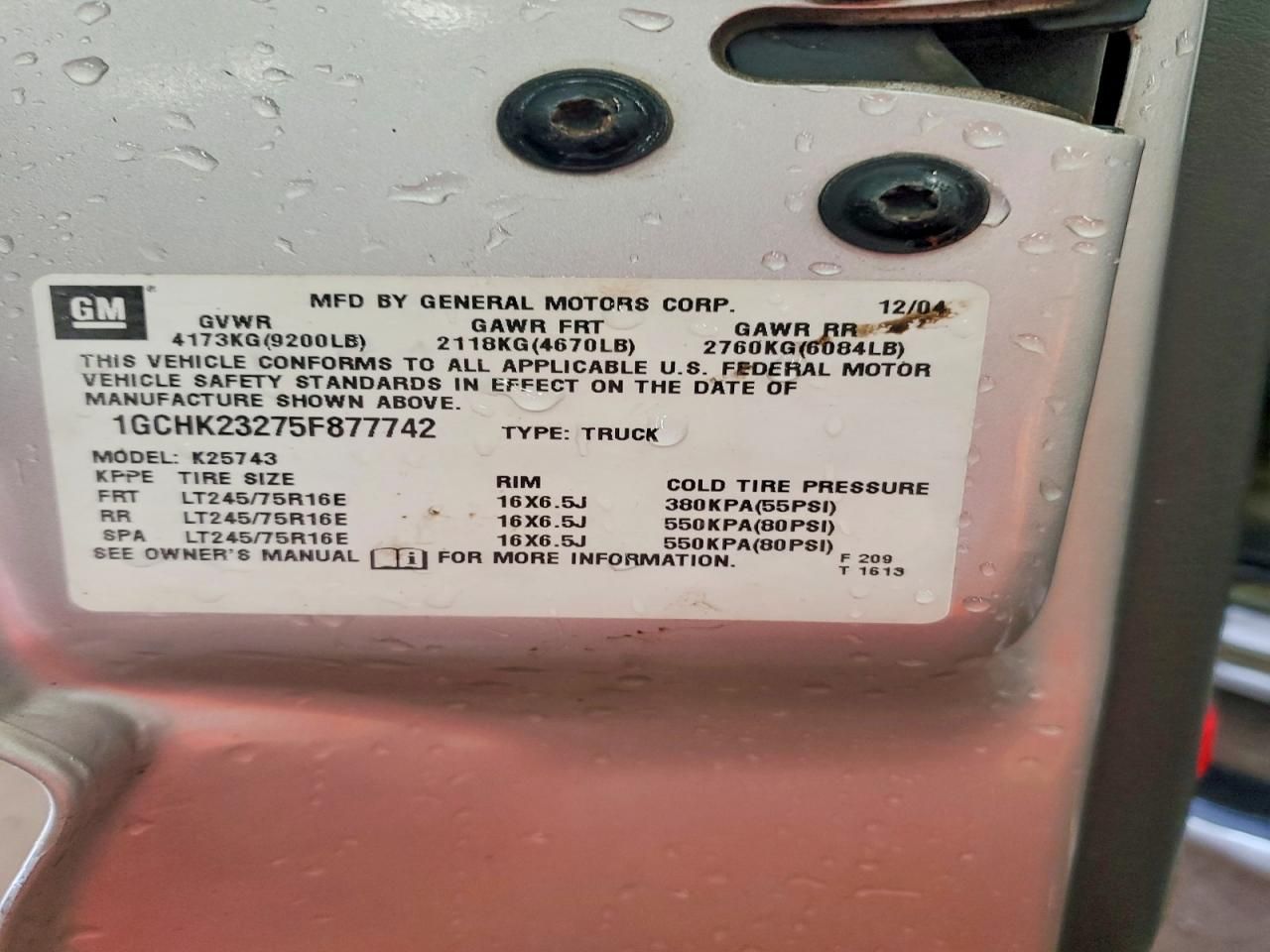 2005 Chevrolet Silverado K2500 Heavy Duty