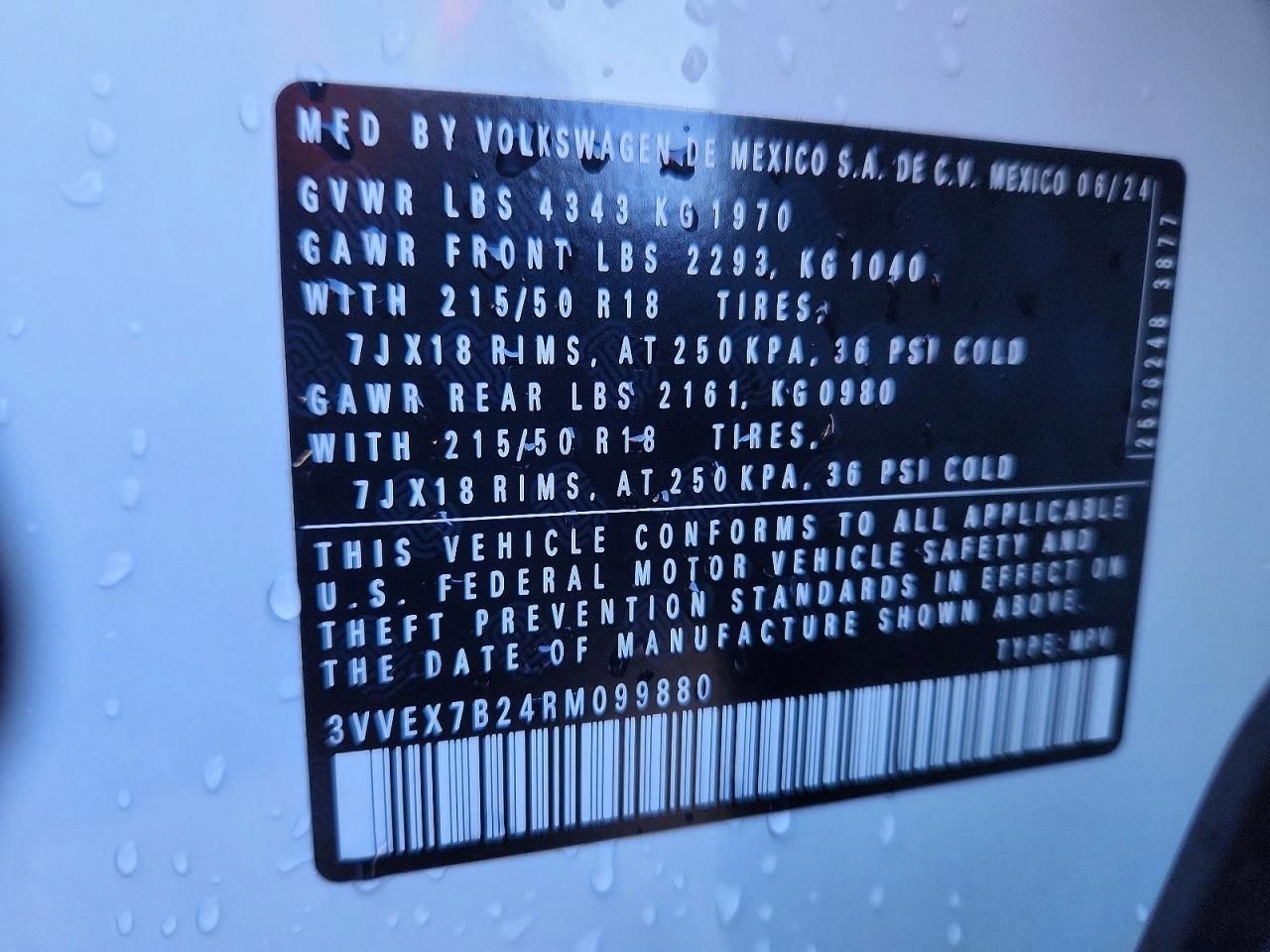 2024 Volkswagen Taos se