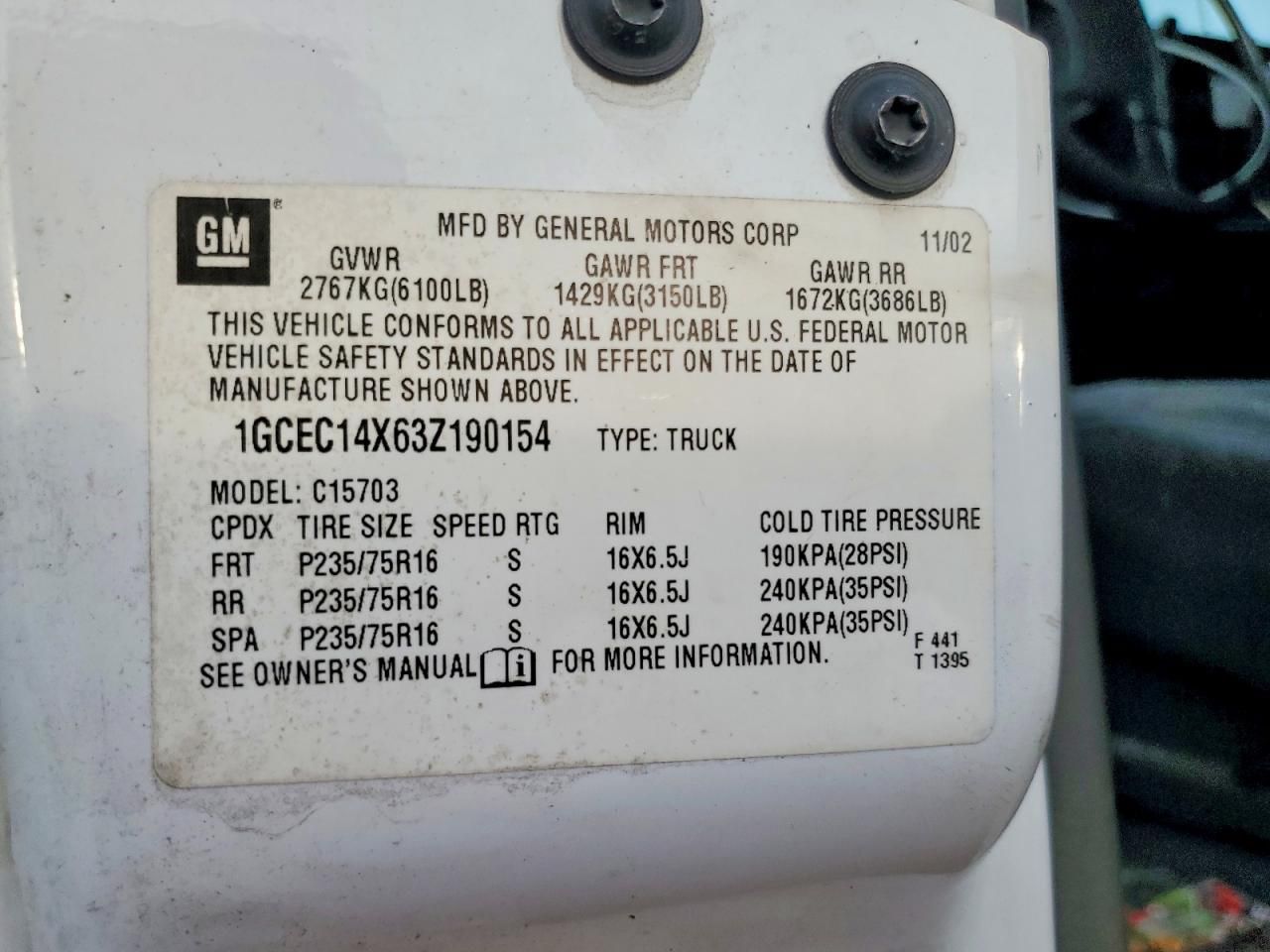 2003 Chevrolet Silverado C1500