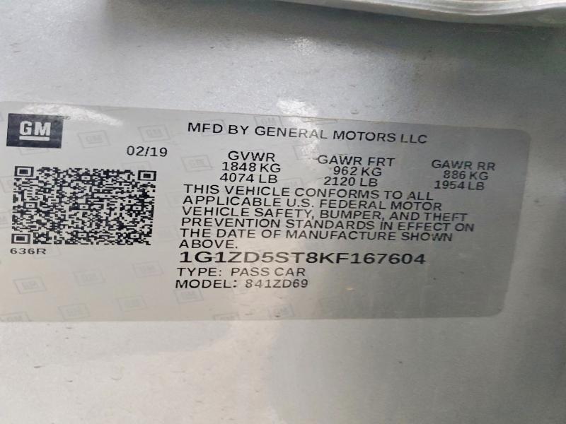 2019 Chevrolet Malibu lt