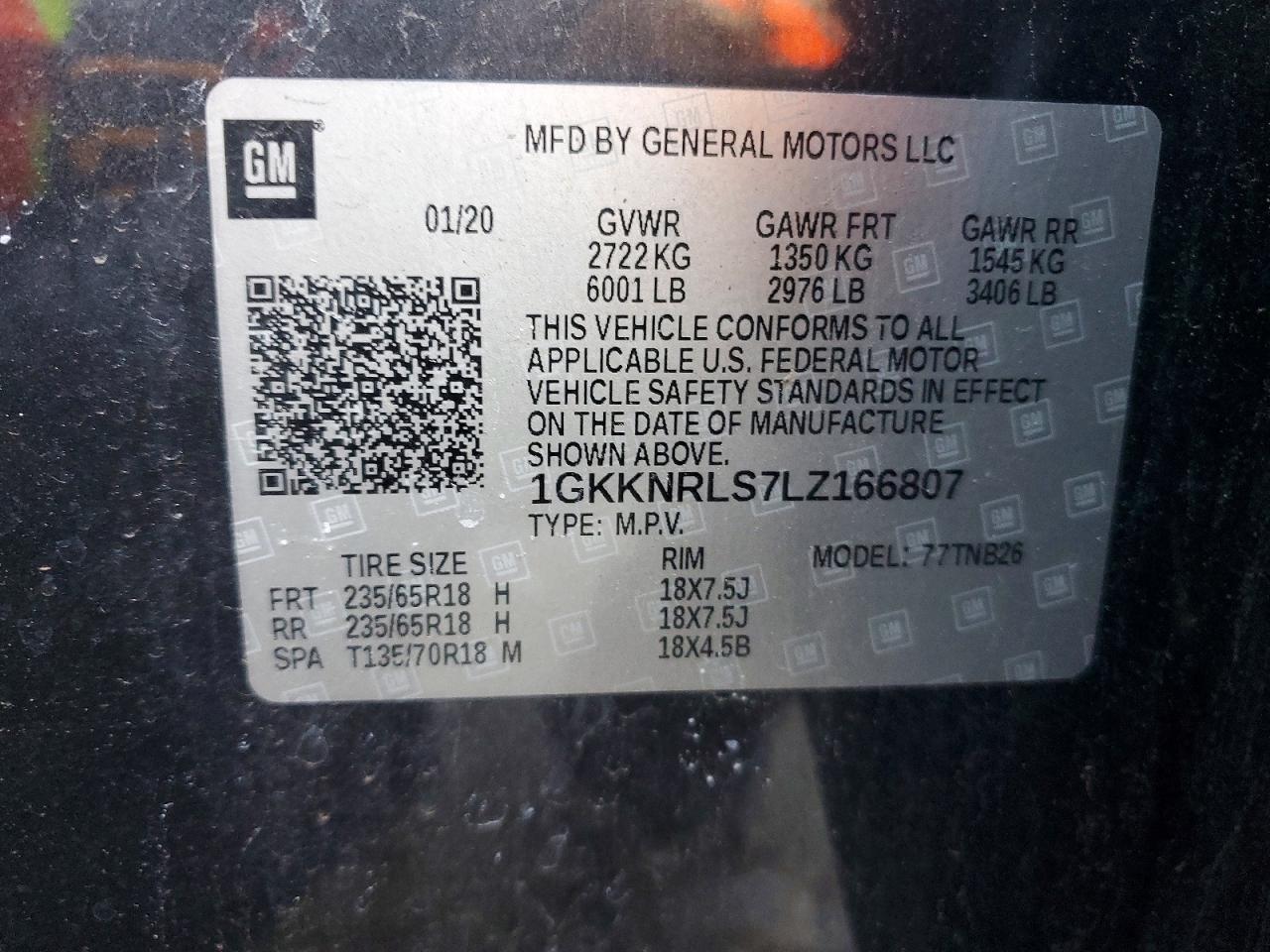 2020 GMC Acadia sle