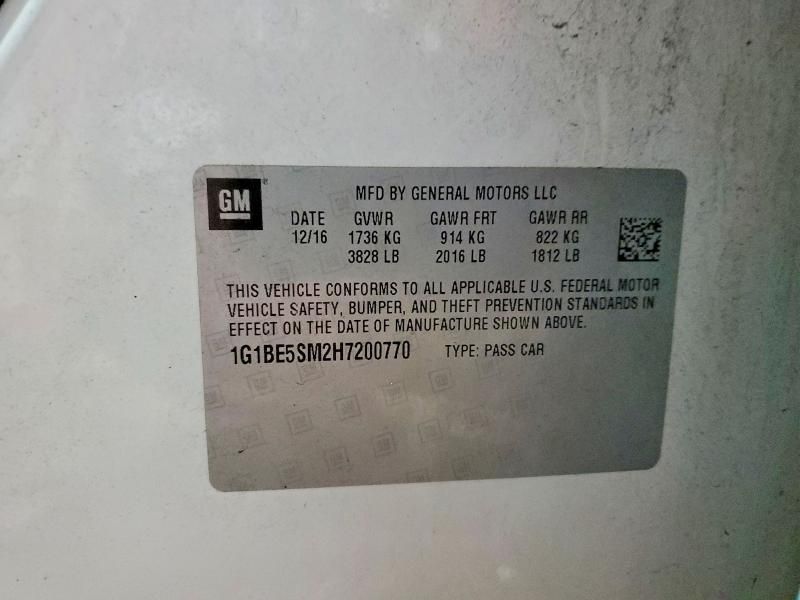 2017 Chevrolet Cruze lt