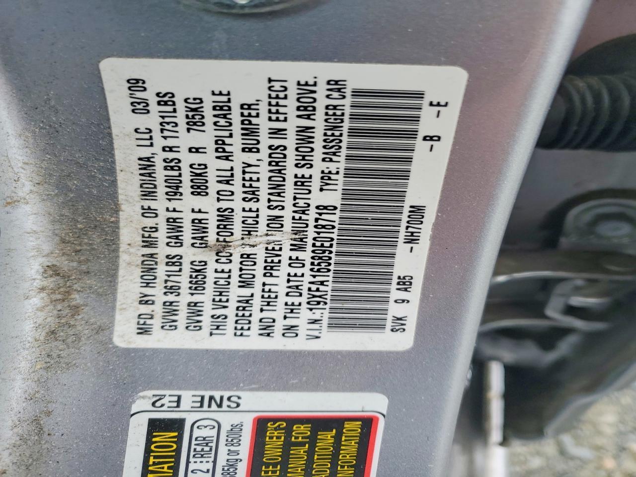 2009 Honda Civic lx