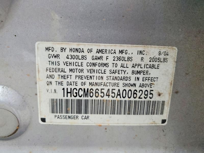 2005 Honda Accord ex