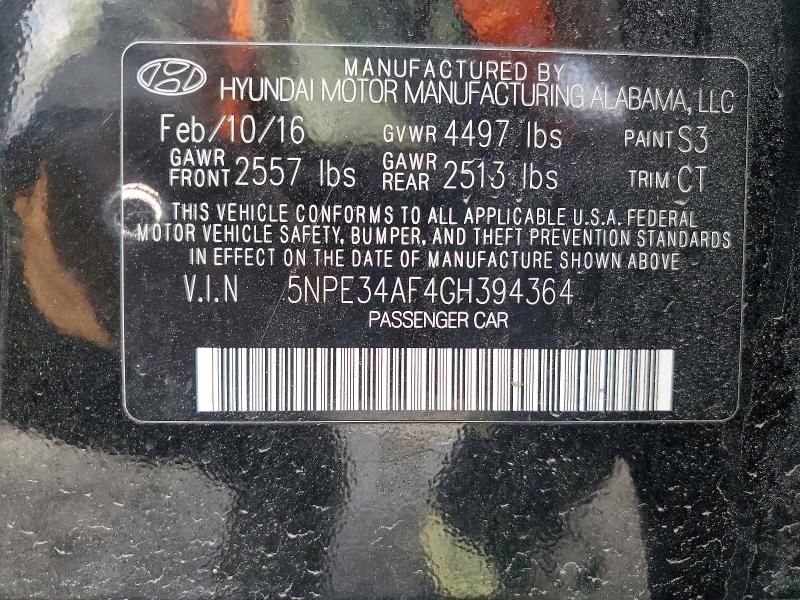 2016 Hyundai Sonata Sport