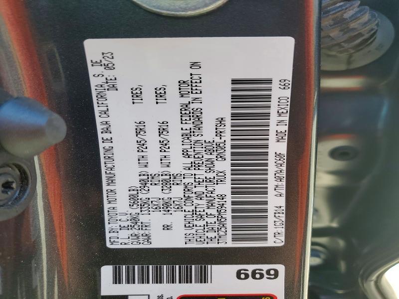 2023 Toyota Tacoma SR V6