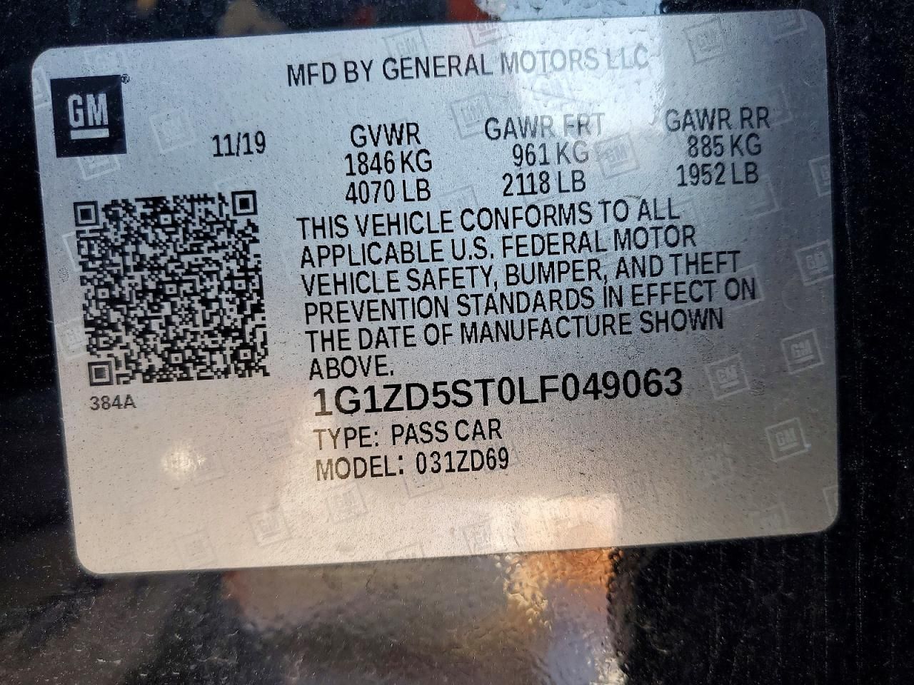 2020 Chevrolet Malibu lt