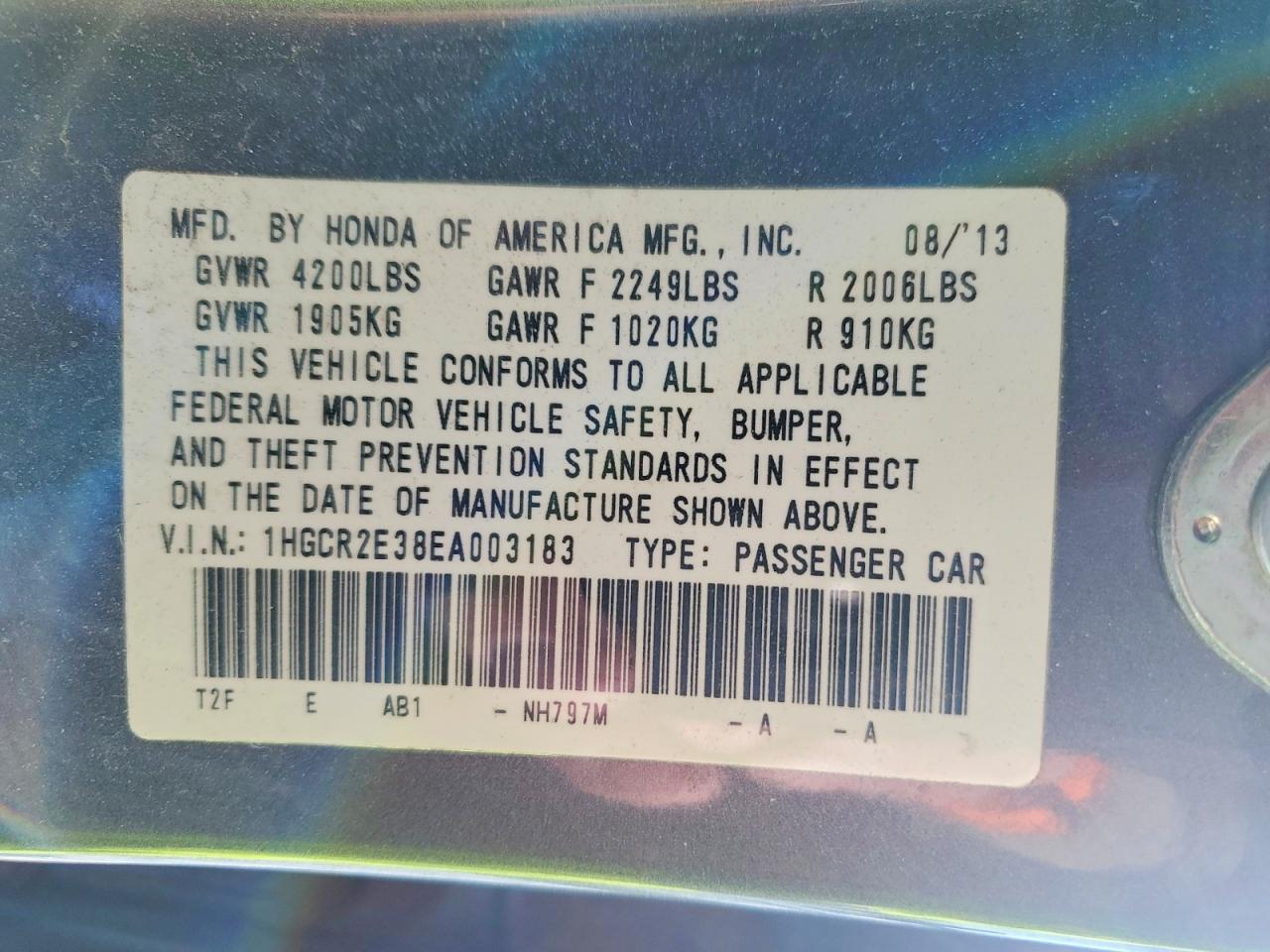 2014 Honda Accord lx