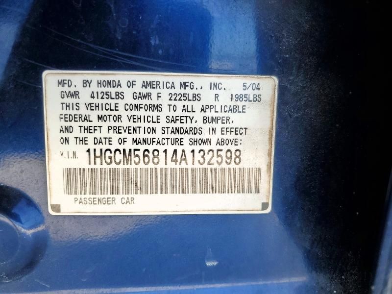 2004 Honda Accord ex