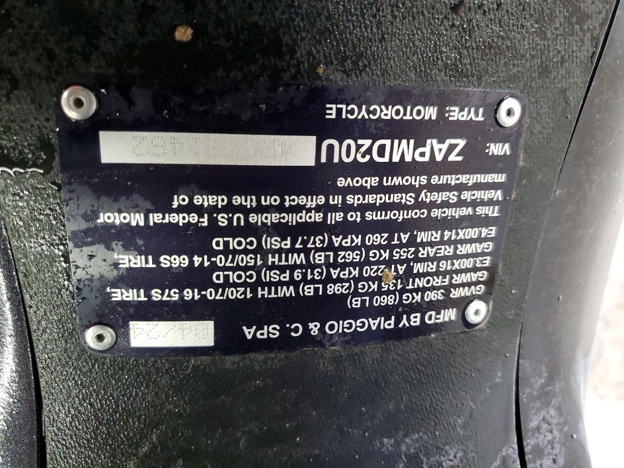 2024 Piaggio 2024 Other Motorcycle Piaggio BV400S