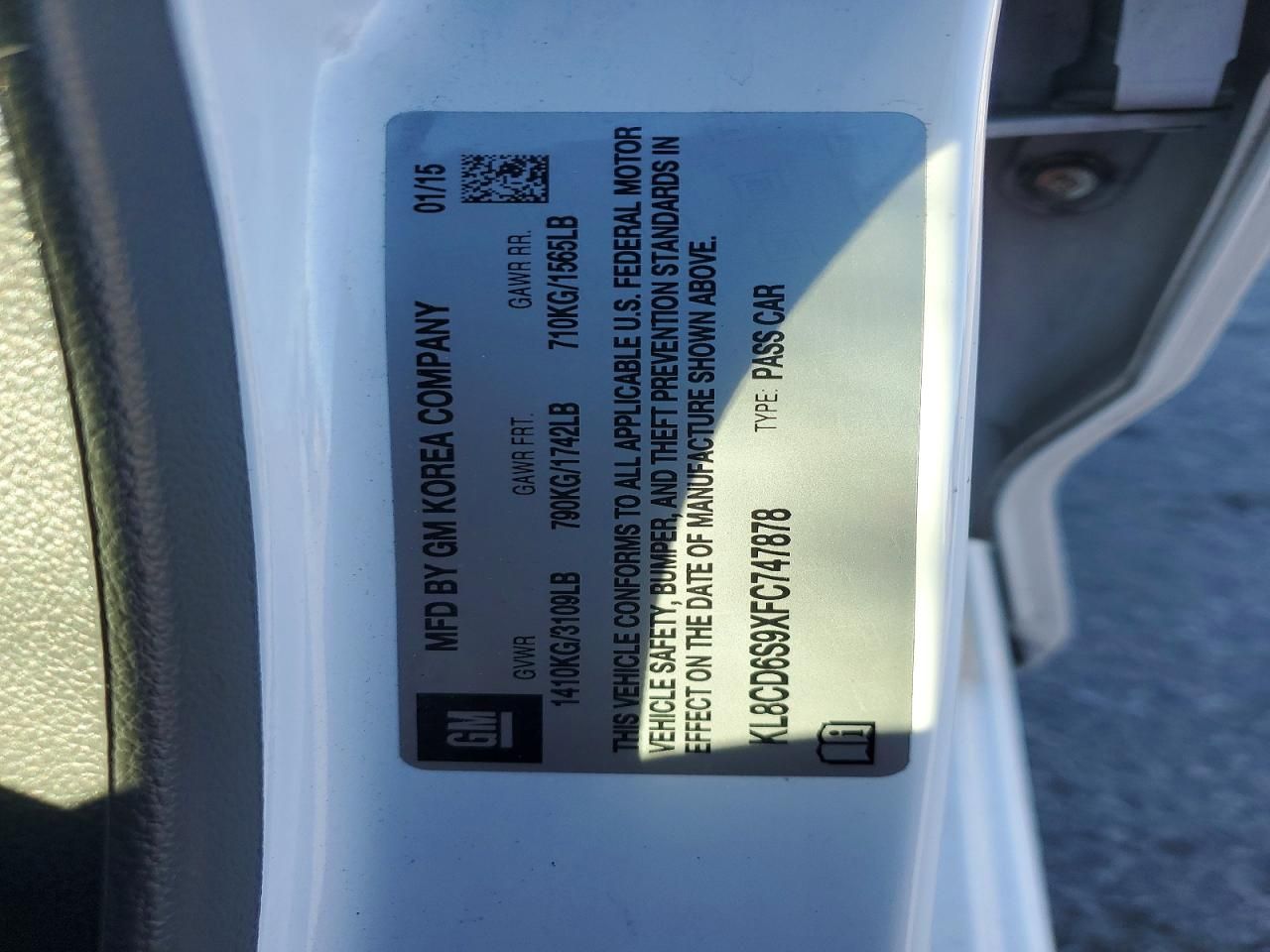 2015 Chevrolet Spark 1LT