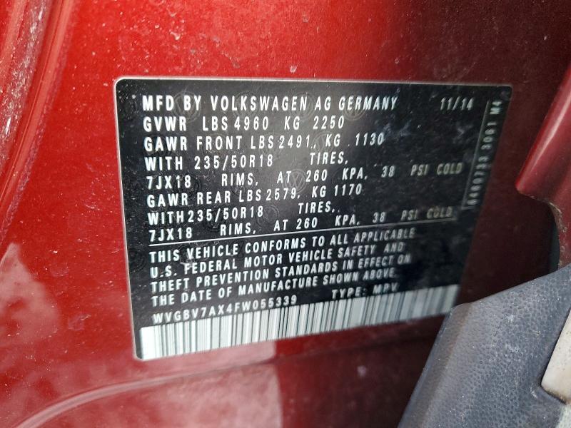 2015 Volkswagen Tiguan s