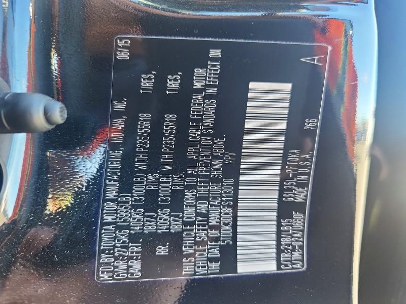 2015 Toyota Sienna xle