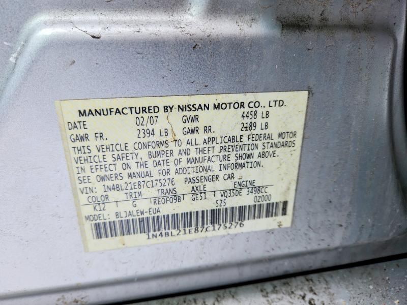 2007 Nissan Altima 3.5se