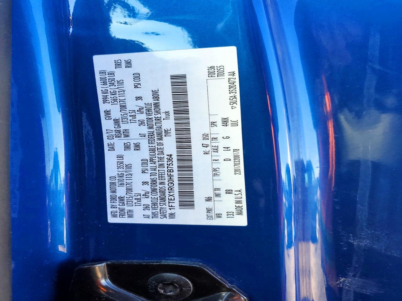 2017 Ford F150 Raptor