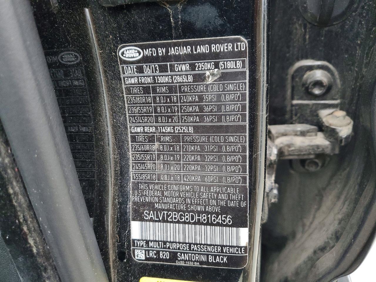 2013 Land Rover Range Rover Evoque Dynamic Premium