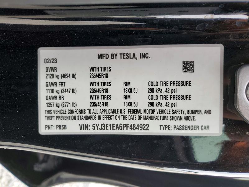 2023 Tesla Model 3